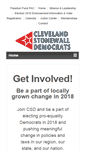 Mobile Screenshot of clevelandstonewalldems.org